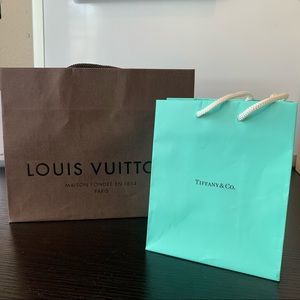 SOLD - Louis Vuitton and Tiffany Shopping Bags